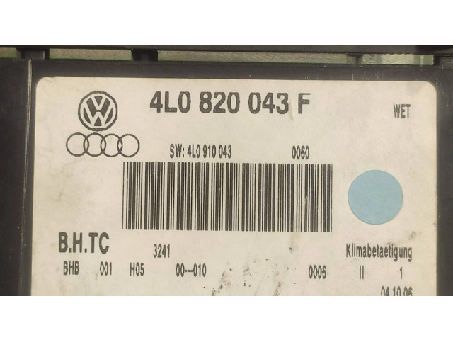 Блок управления климат-контролем 4L0820043F, 4L0910043   Audi Q7 4L