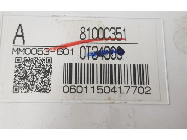 Přístrojová deska  Mitsubishi ASX 2016 8100C351, 8100C351  