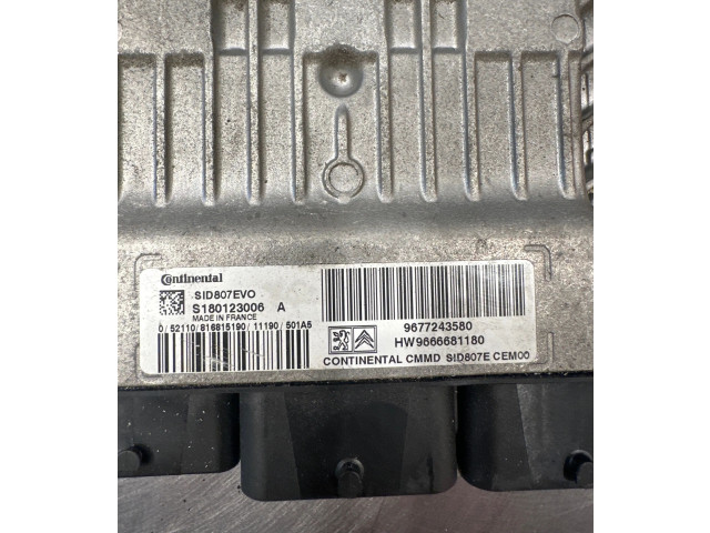 Řídící jednotka 9677243580, S180123006A   Peugeot 5008 2011