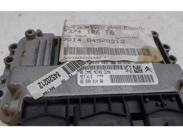 Блок управления двигателем ECU 9659901480   Peugeot 307 CC      