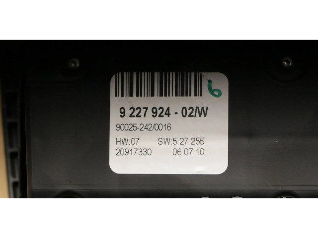 Блок управления климат-контролем 9227924, 9227924-02   BMW X6 E71