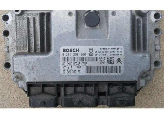 Řídící jednotka 9664538280, 0261208966   Peugeot 1007 2008