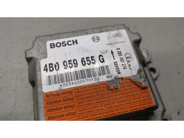 Блок подушек безопасности 4B0959655G, 0285001274   Audi A6 S6 C5 4B