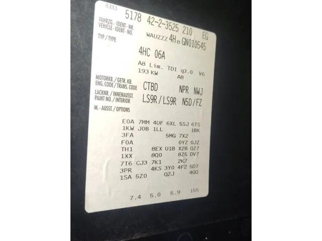 Блок АБС 4H0907379T, 4H0614517R   Audi  A8 S8 D4 4H  2010-2016 года