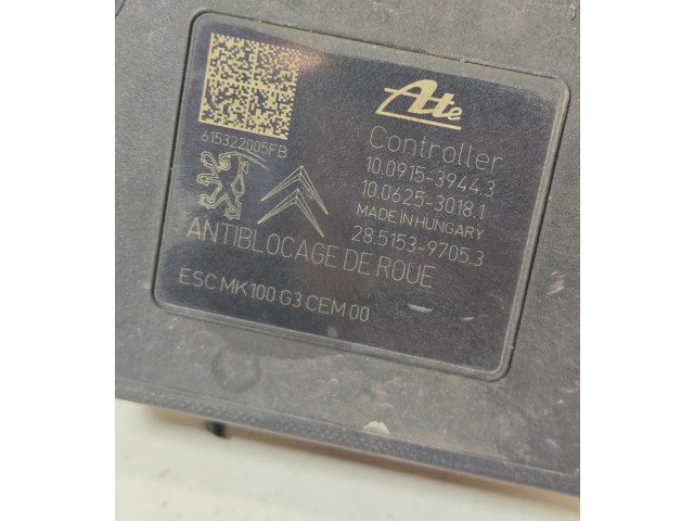 Jednotka ABS 9813805280, 10092539443   Peugeot 2008 I 2015