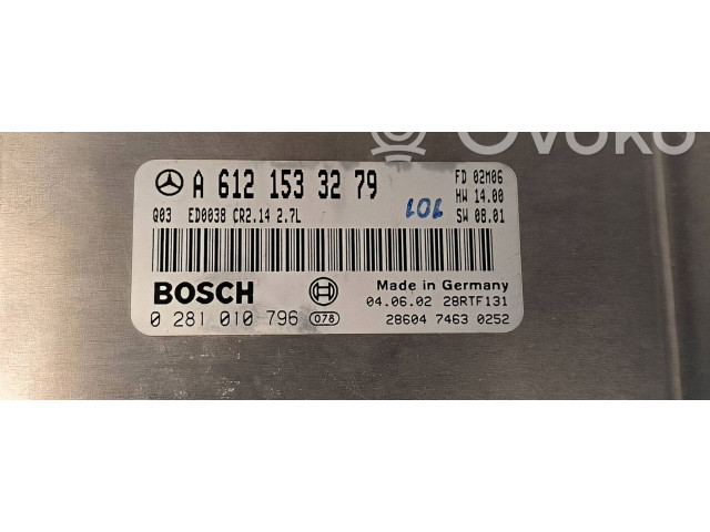 Řídící jednotka A6121533279   Mercedes-Benz ML W163 2002