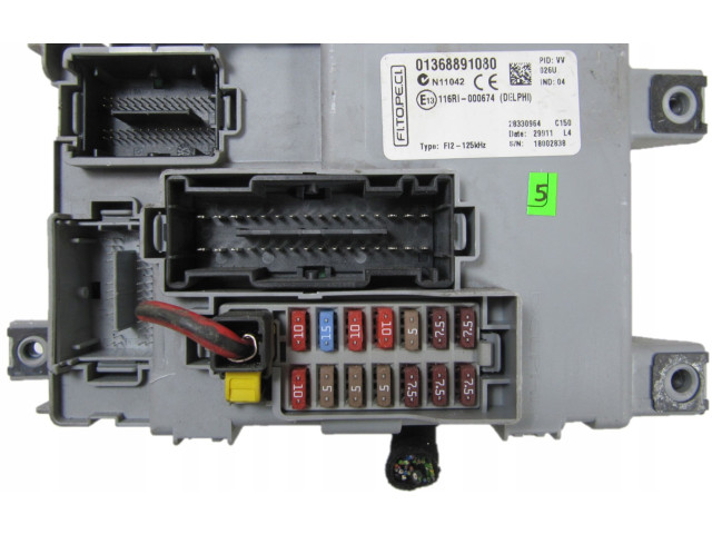 Pojistková skříňka Řídící jednotka BSM 01368891080   Fiat Fiorino 2010