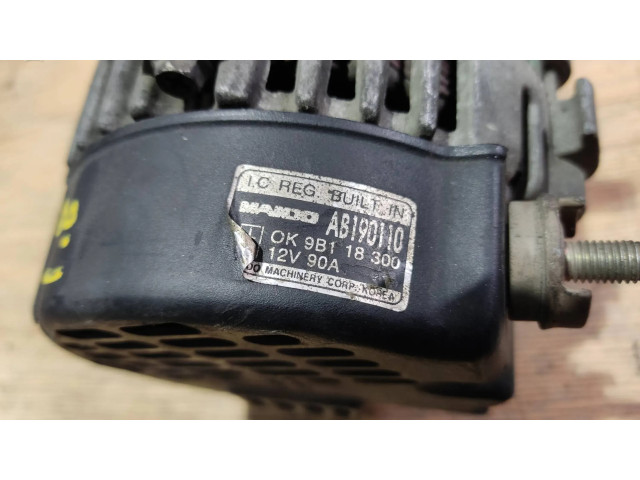 Генератор AB190110, PALET 59   KIA Clarus 1.8     