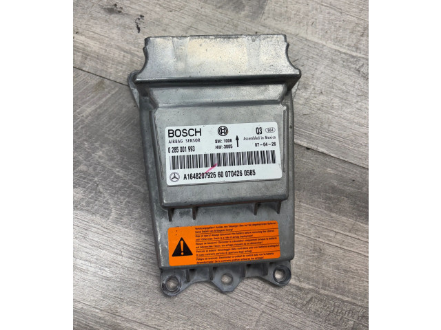 Блок подушек безопасности A1648207926, 0285001993   Mercedes-Benz ML W164