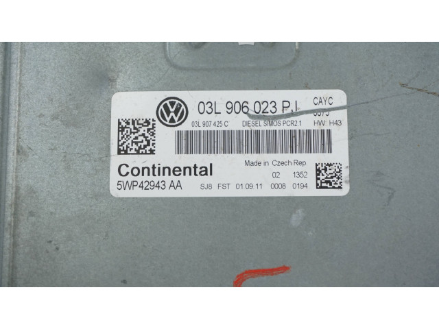Блок управления двигателя 03L906023PJ, 5WP42943AA   Volkswagen Touran II