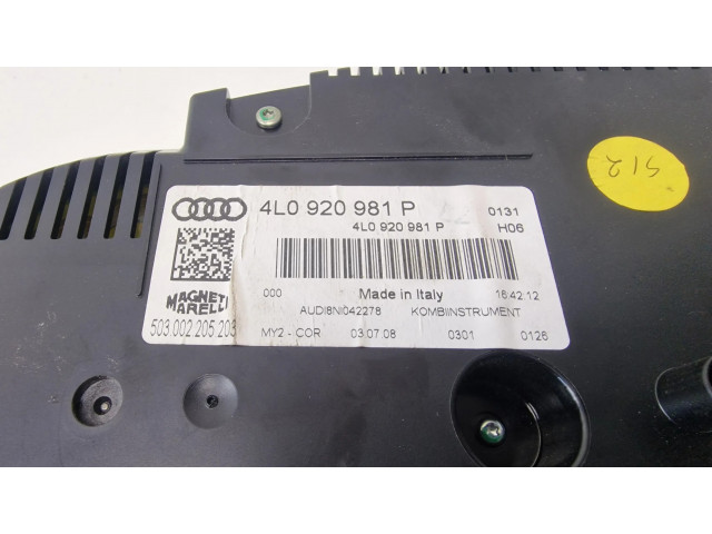 Панель приборов 4L0920981P   Audi Q7 4L       