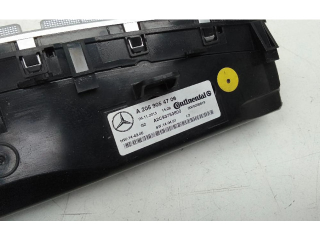 Блок управления климат-контролем A2059054706   Mercedes-Benz GLC C253