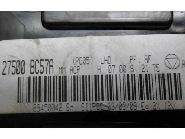 Блок управления климат-контролем 27500BC57A   Nissan Micra
