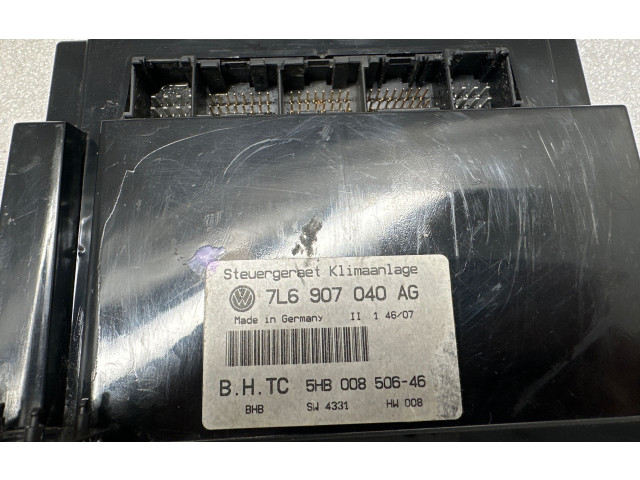 Модуль блока управления кондиционером 7L6907040AG, 5HB00850646   Volkswagen Touareg I