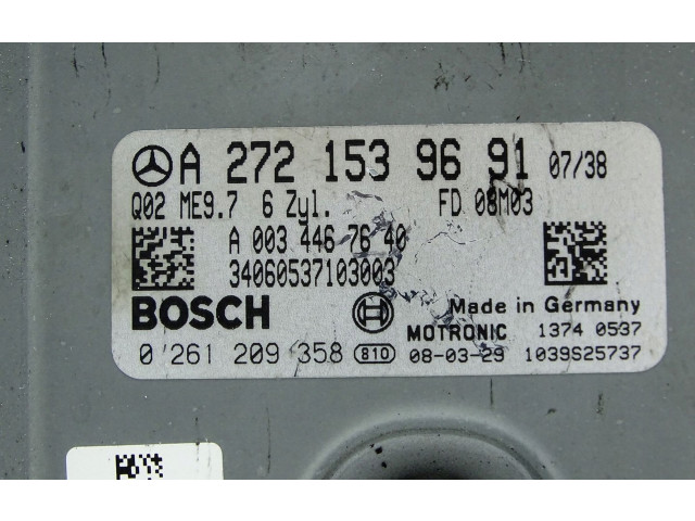 Блок управления двигателя A2721539691   Mercedes-Benz SL R230