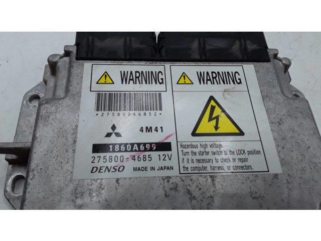 Блок управления двигателя 1860A699, 2758004685   Mitsubishi Pajero