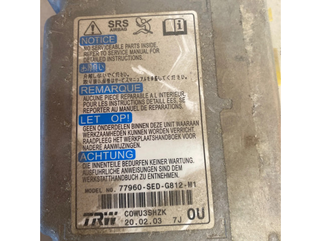 Блок подушек безопасности 77960SEDG812M1, C0WU3SHZK   Honda Accord