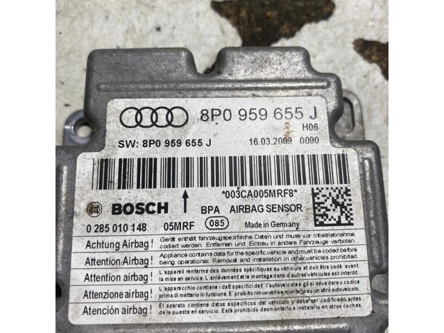 Блок подушек безопасности 8P0959655J, 0285010148   Audi A3 S3 8P