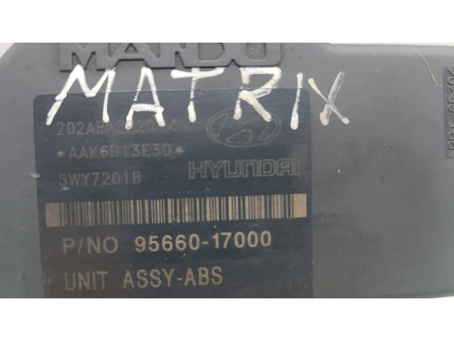 Блок АБС 9566017000, 5WY7201B   Hyundai  Matrix  