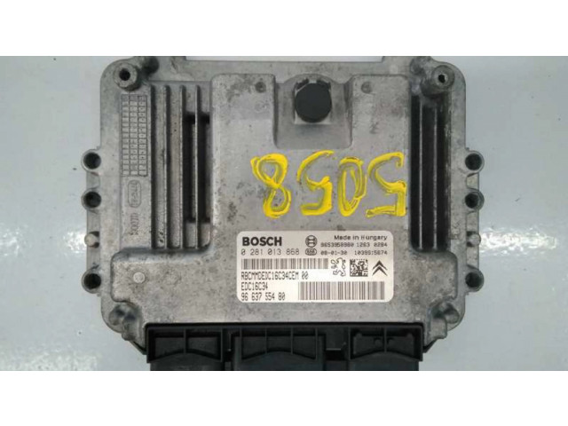 Řídící jednotka 0281013868, 9663755480   Peugeot 207 2006