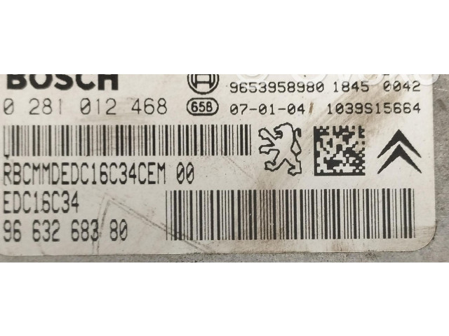 Řídící jednotka 0281012468, 0281012468   Citroen Xsara Picasso 2006