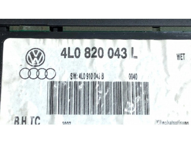 Блок управления климат-контролем 4L0820043L, 4L0910043B   Audi Q7 4L