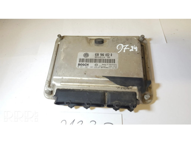Блок управления двигателя 030906032R, 0261207203   Volkswagen Lupo