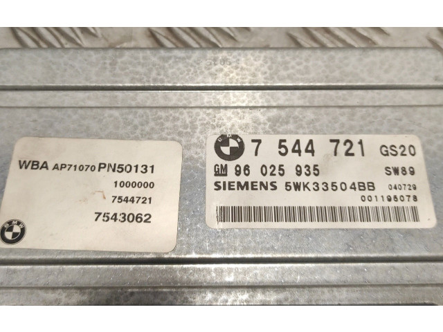 Блок управления коробкой передач 7544721, 5WK33504BB   BMW 3 E90 E91