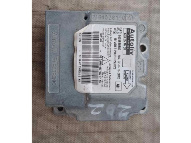 Vstřikovací čerpadlo 9655880880, CENTRALITAAIRBAG   Peugeot 207 CC     