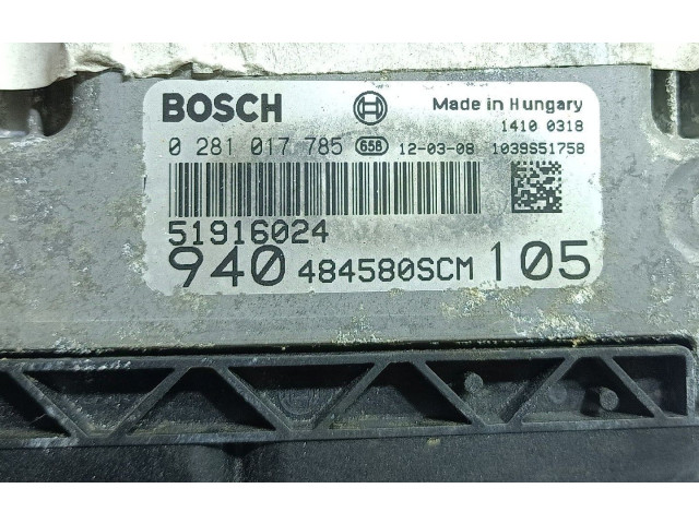 Řídící jednotka 0281017785, BOSCH   Alfa Romeo Giulietta 2012