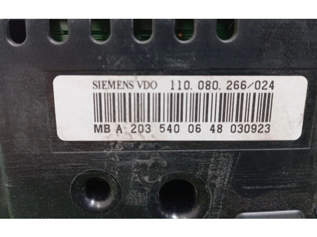 Přístrojová deska  Mercedes-Benz C W203  A2035400648  