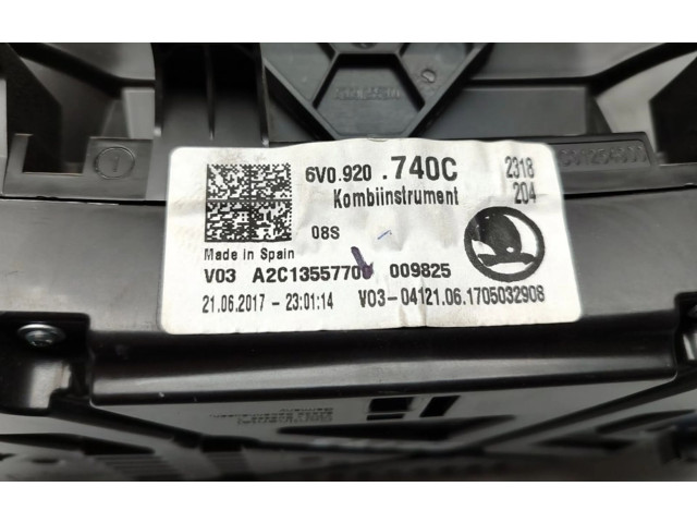 Přístrojová deska  Skoda Fabia Mk2 (5J) 2017 6V0920740C  