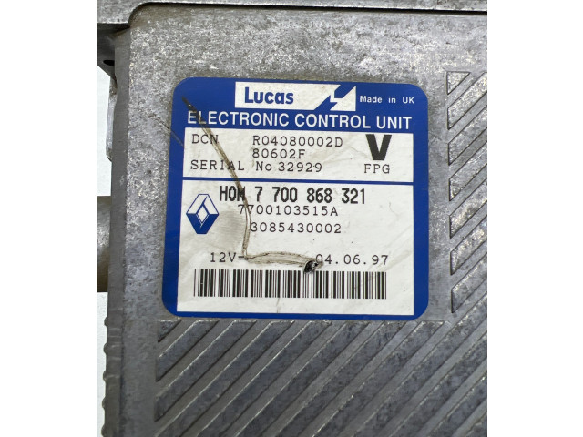 Řídící jednotka 7700868321, R04080002D   Volvo S40, V40 1997