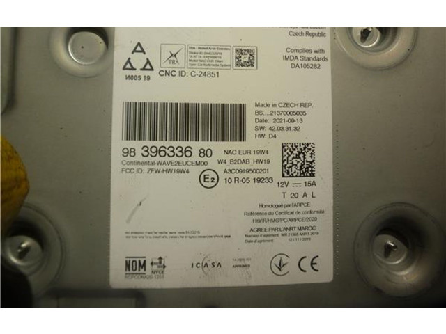 Řídící jednotka 9839633680   Peugeot 208 2021