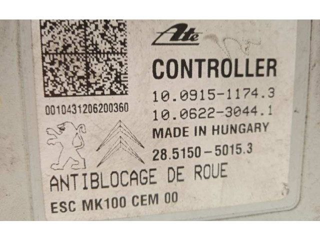 Jednotka ABS 9802460980, 28515050153   Peugeot 208 2012