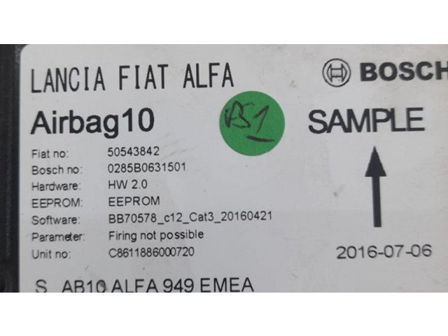 Блок подушек безопасности 50543842, 9490051900   Alfa Romeo Stelvio