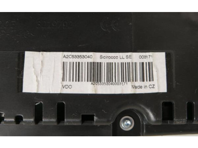 Панель приборов 1K0035186AA, 1K0035186AA   Volkswagen Scirocco       