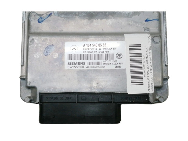 Блок управления коробкой передач A1645400562, 5WP22600   Mercedes-Benz ML W164