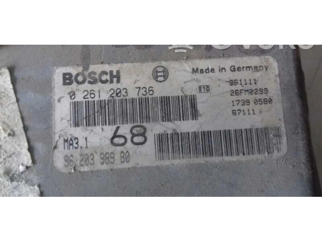 Řídící jednotka 0261203736   Peugeot 106 