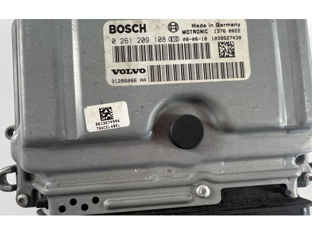 Řídící jednotka 31286086AA, 0261209108   Volvo S80 2009