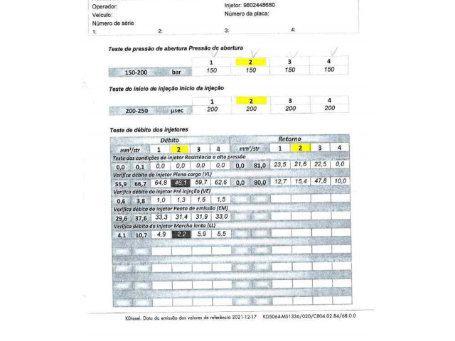 Vstřikovač 9802448680, 50274V05   Peugeot 5008     