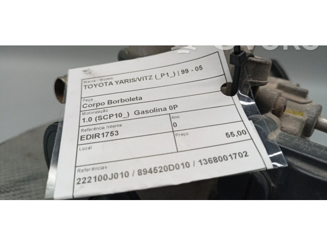 Vstřikovací lišta 222100J010, 1368001702   Toyota Yaris     