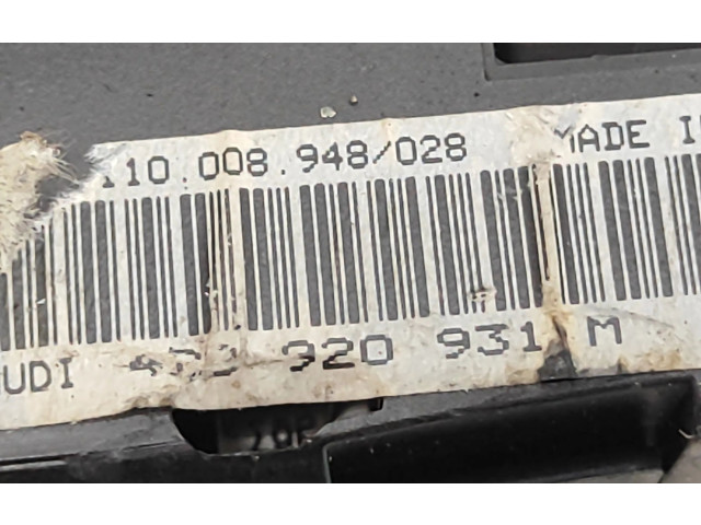 Přístrojová deska  Audi A6 S6 C5 4B 2001 4B0920931M, 110008948  