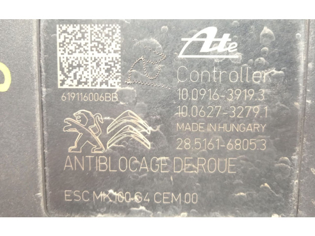 Jednotka ABS 9829234580, 10091639193   Peugeot 2008 I 2019