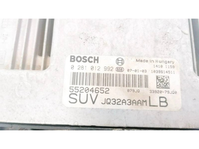 Řídící jednotka 55204652, 0281012992   Fiat Sedici 2007