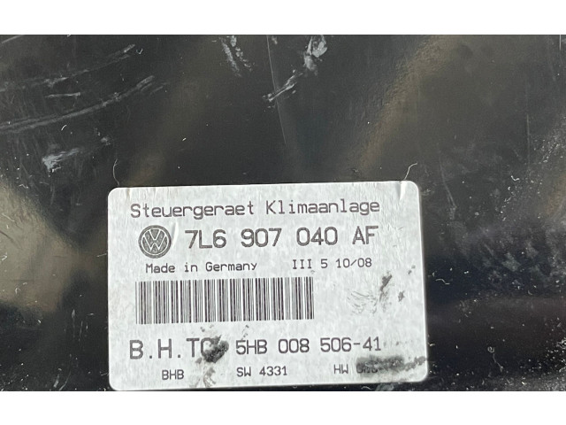 Блок управления климат-контролем 7L6907040AF, 7L6907040AK   Volkswagen Touareg I