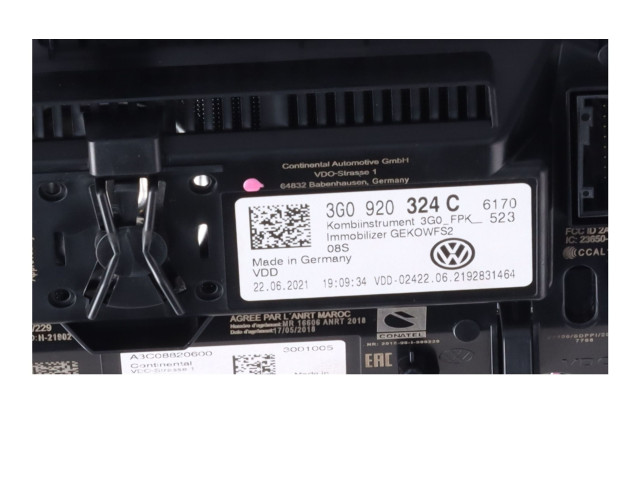 Панель приборов 3G0920324C   Volkswagen Arteon       