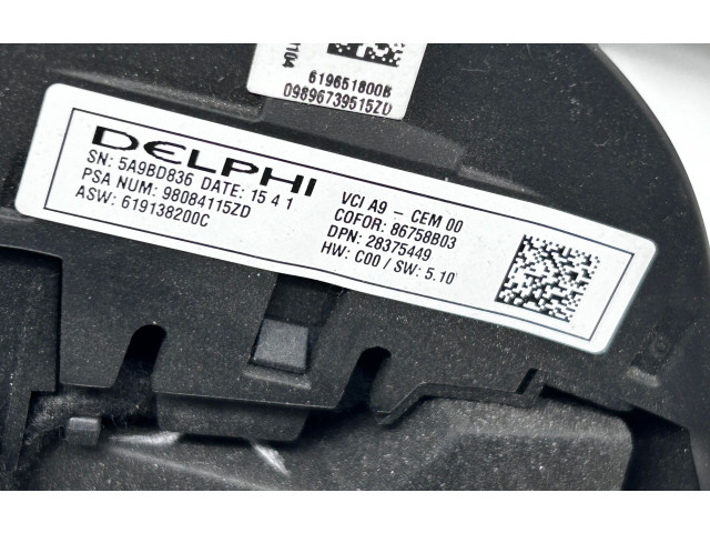 Volant Peugeot 2008 I 2019 98084115ZD, 5A9BD836  