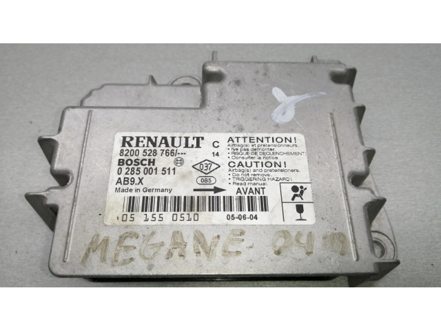 Блок подушек безопасности 8200528766, 0285001511   Renault Clio III