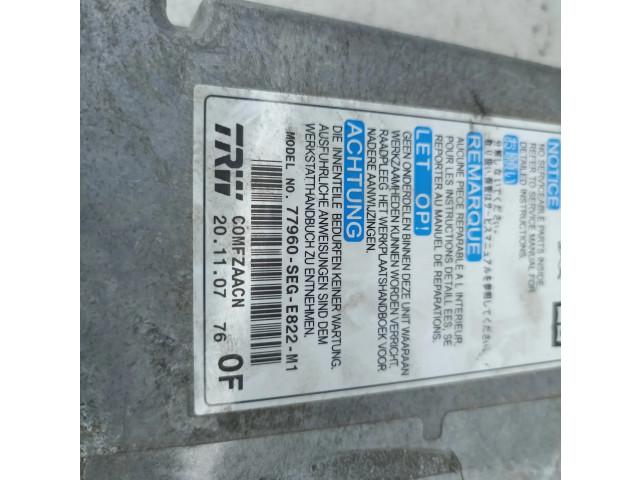 Блок подушек безопасности 77960SEGE822M1   Honda Accord